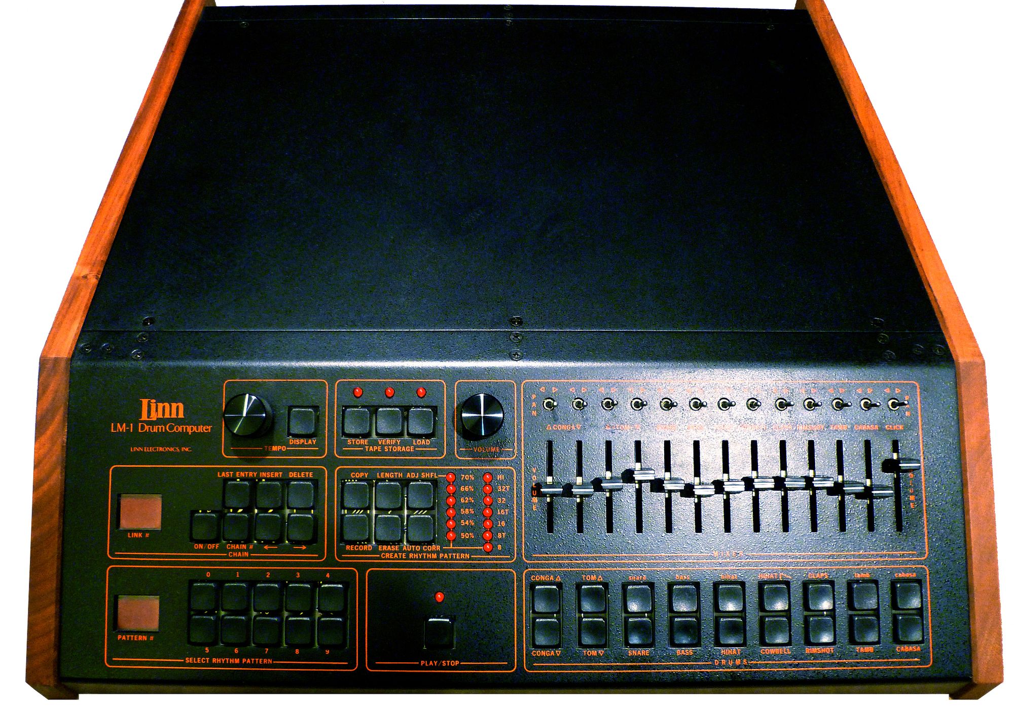 A Linn LM-1 Drum Computer, the same model Prince used in his early 80s work. A Linn LM-1 Drum Computer, the same model Prince used in his early 80s work.