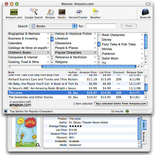 Watson Amazon Search